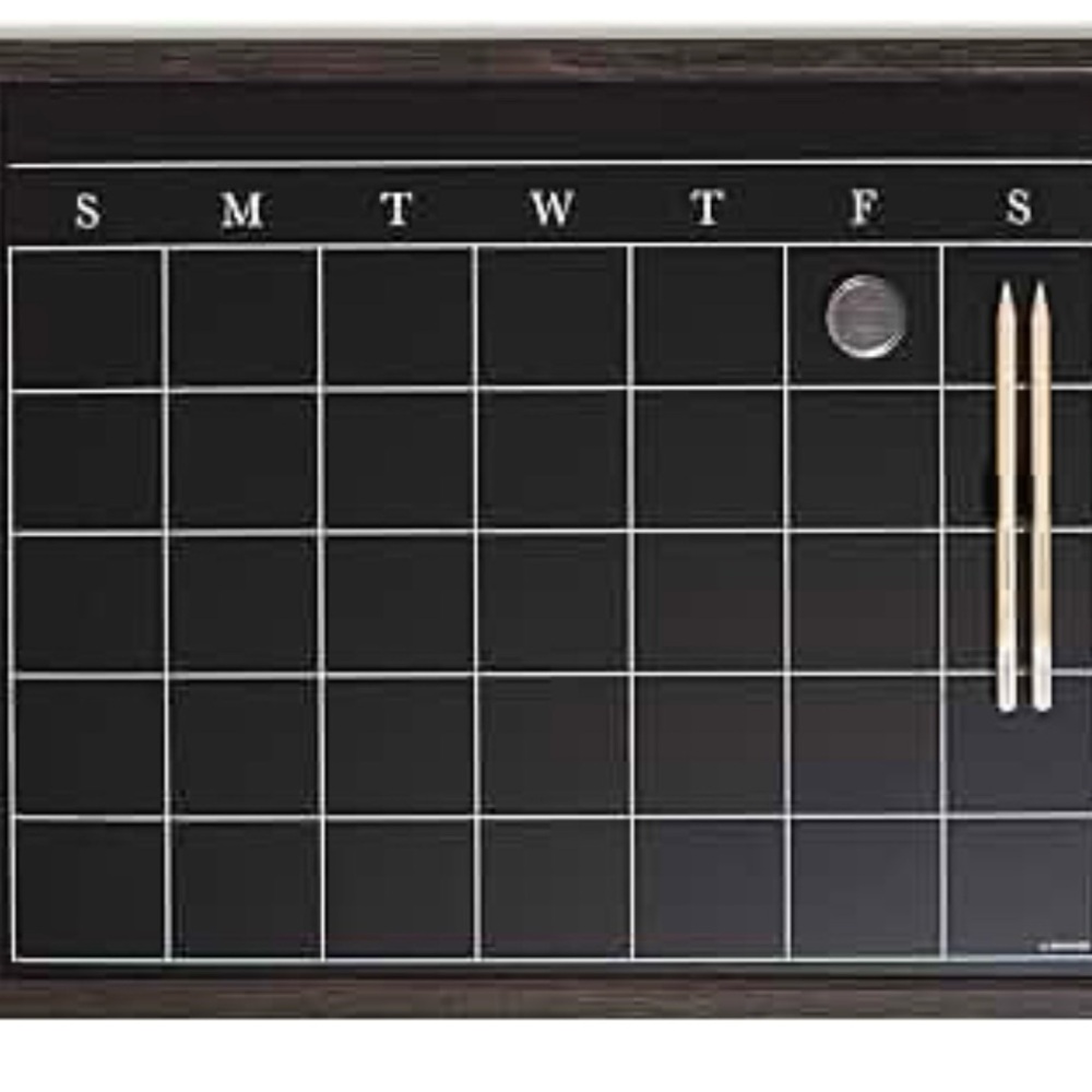 U Brands Magnetic Chalk Calendar Board